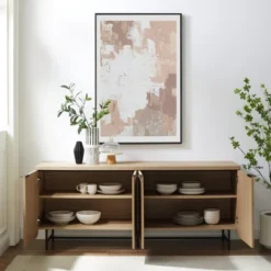 Modern 4 Door Reeded Sideboard - Saracina Home 4 Modern 4 Door Reeded Sideboard - Saracina Home -Saracina Home GUEST 450d82fd 3073 46cc b58d e8be232d61c5