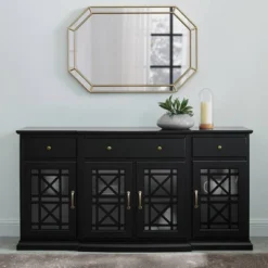 Selma Transitional 3 Tiered Ornate Fretwork Door Sideboard - Saracina Home 2 Selma Transitional 3 Tiered Ornate Fretwork Door Sideboard - Saracina Home -Saracina Home GUEST 4519c326 0c14 46d5 9b96 b5972325bc64