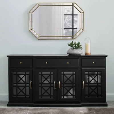 Selma Transitional 3 Tiered Ornate Fretwork Door Sideboard - Saracina Home Selma Transitional 3 Tiered Ornate Fretwork Door Sideboard - Saracina Home -Saracina Home GUEST 4519c326 0c14 46d5 9b96 b5972325bc64