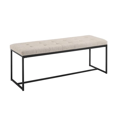48" Upholstered Bench with Metal Base - Saracina Home 48" Upholstered Bench With Metal Base - Saracina Home -Saracina Home GUEST 4715651e 2daa 4dcc b022 0a83e715aab2