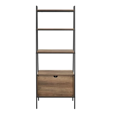 72" Open Shelf and Closed Storage Cabinet Ladder Bookcase - Saracina Home 72" Open Shelf And Closed Storage Cabinet Ladder Bookcase - Saracina Home -Saracina Home GUEST 48b42602 a941 4f60 80c3 bd3ce1969bfa