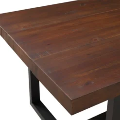 72" Modern Farmhouse Solid Wood Distressed Plank Top Dining Table - Saracina Home -Saracina Home GUEST 4c7771cf 0134 4e60 af5f adf6bf8766c0