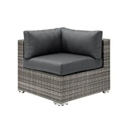 4pc Metal Multi-Shade Rattan Sectional - Gray - Saracina Home 3 4pc Metal Multi-Shade Rattan Sectional - Gray - Saracina Home -Saracina Home GUEST 4d51d148 6f1f 4126 98af e0a8560a763c