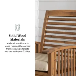 2pk Acacia Wood Patio Chairs With Cushions - Saracina Home -Saracina Home GUEST 4d7dfc00 8c10 41d6 abba af6ec69a3130