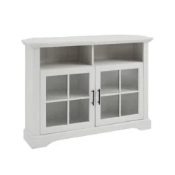 Tasi Traditional Windowpane Corner TV Stand For TVs Up To 50" - Saracina Home 6 Tasi Traditional Windowpane Corner TV Stand For TVs Up To 50" - Saracina Home -Saracina Home GUEST 4dfd367f 9718 4988 90c3 98b26cba0043