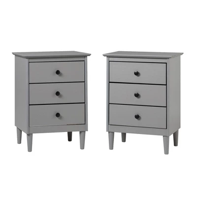 Stiva Classic Mid-Century Modern 3 Drawer Nightstand - Saracina Home Stiva Classic Mid-Century Modern 3 Drawer Nightstand - Saracina Home -Saracina Home GUEST 4f312284 e5d7 438a aa46 f25fcc3daf92