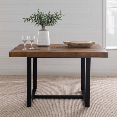 52" Modern Farmhouse Solid Wood Distressed Plank Top Dining Table - Saracina Home 52" Modern Farmhouse Solid Wood Distressed Plank Top Dining Table - Saracina Home -Saracina Home GUEST 509391c2 54fd 4189 ab7f d5c0efc49b15