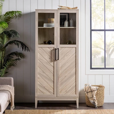 68" Boho Modern Tall Storage Wood Cabinet - Saracina Home 68" Boho Modern Tall Storage Wood Cabinet - Saracina Home -Saracina Home GUEST 51d4275b 30d0 4c3b 85c4 0822c6d9819a