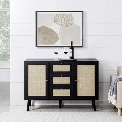 Modern Boho Wood and Rattan Storage Sideboard Black - Saracina Home Modern Boho Wood And Rattan Storage Sideboard Black - Saracina Home -Saracina Home GUEST 52f5e3ee 76b4 4a71 b8d9 41f7b184a080