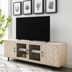 Vik Modern Boho 4 Door Herringbone TV Stand For TVs Up To 80" - Saracina Home 6 Vik Modern Boho 4 Door Herringbone TV Stand For TVs Up To 80" - Saracina Home -Saracina Home GUEST 530194cb a341 4baf 923d 18f7438961b6
