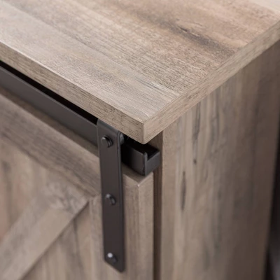 Robinson Rustic Transitional Sliding Barn Door Corner TV Stand for TVs up to 58" - Saracina Home Robinson Rustic Transitional Sliding Barn Door Corner TV Stand For TVs Up To 58" - Saracina Home -Saracina Home GUEST 532d90b0 fc0b 44f6 8ab1 bed1386fd216