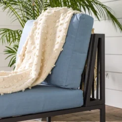 Outdoor Modern Modular Patio Side Chair Blue - Saracina Home -Saracina Home GUEST 53ce51f2 2985 4166 9744 dd38cb735116