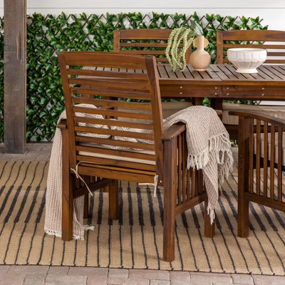Ravenscroft 5pc Acacia Wood Patio Dining Set - Saracina Home Ravenscroft 5pc Acacia Wood Patio Dining Set - Saracina Home -Saracina Home GUEST 57708ee1 9268 42b8 8dd9 1171a30191af