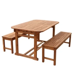 Ravenscroft 3pc Modern Boho Acacia Wood Slat Top Outdoor Dining Set - Saracina Home 6 Ravenscroft 3pc Modern Boho Acacia Wood Slat Top Outdoor Dining Set - Saracina Home -Saracina Home GUEST 57b4cbbf fc6d 4808 9aa4 45ac4d52a8c4