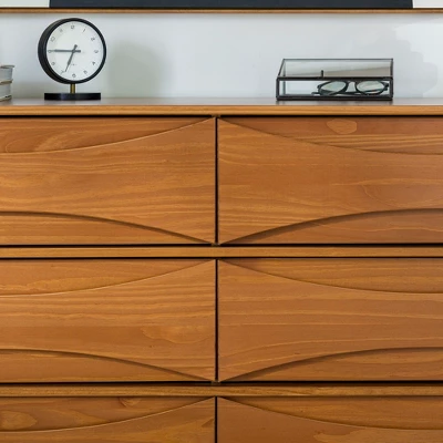 Mid-Century Modern Contoured 6 Drawer Dresser - Saracina Home Mid-Century Modern Contoured 6 Drawer Dresser - Saracina Home -Saracina Home GUEST 61f25de7 0b62 4672 91e0 e130fd8e5839