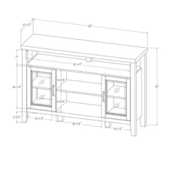 Rustic Transitional Double Door Highboy Buffet - Saracina Home -Saracina Home GUEST 62de4580 55ca 47d9 bff2 e5aa9db925da