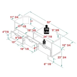 Cara Mid-Century Modern 3 Drawer Corner TV Stand For TVs Up To 58" - Saracina Home -Saracina Home GUEST 63003f1f 44d7 4165 9d1a 122bd84a0d5d