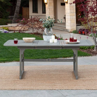 Ravenscroft Modern Boho Acacia Wood Slat Top Rectangle Extendable Outdoor Table - Saracina Home Ravenscroft Modern Boho Acacia Wood Slat Top Rectangle Extendable Outdoor Table - Saracina Home -Saracina Home GUEST 63f5e2a0 b556 4c65 a60d ee24669ef7ee