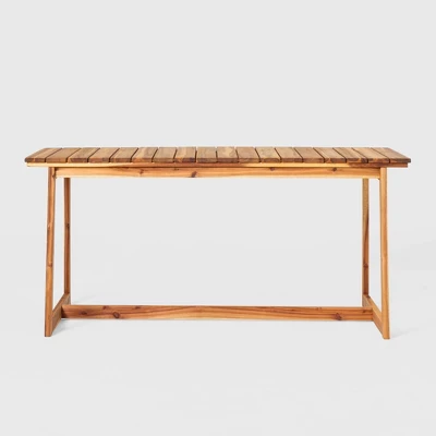 Saracina Home 66" Modern Acacia Slatted Rectangle Outdoor Dining Table Saracina Home 66" Modern Acacia Slatted Rectangle Outdoor Dining Table -Saracina Home GUEST 652317e5 e85e 4c80 bd58 f36051f123dd