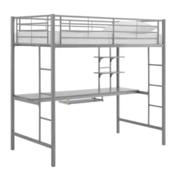 Full Analise Metal Loft Bed With Wood Desk - Saracina Home -Saracina Home GUEST 65db471a 0750 4114 b31f cdc27a8b6172