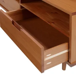 Cara 3 Drawer Mid-Century Modern 3 Drawer TV Stand For TVs Up To 80" - Saracina Home 2 Cara 3 Drawer Mid-Century Modern 3 Drawer TV Stand For TVs Up To 80" - Saracina Home -Saracina Home GUEST 662f7e9b be57 410f af45 916eec0005e7