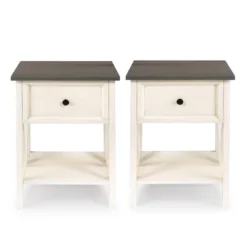 Set Of 2 Farmhouse Single Drawer V Frame Nightstands - Saracina Home 11 Set Of 2 Farmhouse Single Drawer V Frame Nightstands - Saracina Home -Saracina Home GUEST 69c1cb7f c5f8 45c8 a09a c17d10dc02f9