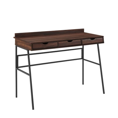 3 Drawer Angled Writing Desk with Cord Management Slots - Saracina Home 3 Drawer Angled Writing Desk With Cord Management Slots - Saracina Home -Saracina Home GUEST 6ba3ff7a 9f7b 47e2 85e6 e423510c727a