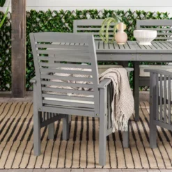 Ravenscroft 5pc Acacia Wood Patio Dining Set - Saracina Home 10 Ravenscroft 5pc Acacia Wood Patio Dining Set - Saracina Home -Saracina Home GUEST 719af9d2 fe13 4d42 a0b2 3fb0c33008ad