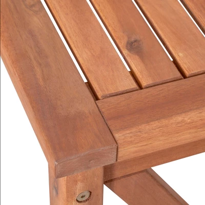 53" Slatted Acacia Wood X-Frame Patio Bench Brown - Saracina Home 53" Slatted Acacia Wood X-Frame Patio Bench Brown - Saracina Home -Saracina Home GUEST 71d5ddde edae 4dc9 b67a 152e18a8dc9e