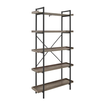 68" 5 Tray Shelf Urban Pipe X Back Bookshelf - Saracina Home 68" 5 Tray Shelf Urban Pipe X Back Bookshelf - Saracina Home -Saracina Home GUEST 7546ba45 c02f 4ca7 b12d e99f32bb0573