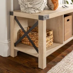Sophie Rustic Industrial X Frame Entry Bench With 3 Cubbies - Saracina Home 9 Sophie Rustic Industrial X Frame Entry Bench With 3 Cubbies - Saracina Home -Saracina Home GUEST 76846a45 266b 4f62 a676 609461ed92c8
