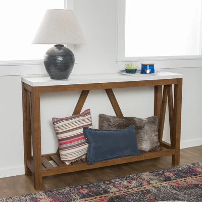 Taylen A Frame Farmhouse Entryway Console Table - Saracina Home Taylen A Frame Farmhouse Entryway Console Table - Saracina Home -Saracina Home GUEST 76f4c9d4 b52c 4469 9847 b59e551e4d99