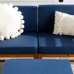 3pc Modular Acacia Wood Patio Chat Set With Cushions - Saracina Home 6 3pc Modular Acacia Wood Patio Chat Set With Cushions - Saracina Home -Saracina Home GUEST 774d8c79 0a90 40ac b4a8 7f5728c3bc02