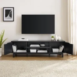 Modern Transitional 2 Door Storage TV Stand For TVs Up To 65" - Saracina Home 4 Modern Transitional 2 Door Storage TV Stand For TVs Up To 65" - Saracina Home -Saracina Home GUEST 786e7133 e5e6 4c21 88b8 ac73f45d6fa8
