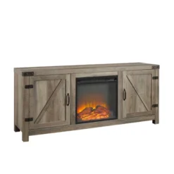 Clarabelle Double Door Farmhouse Electric Fireplace TV Stand For TVs Up To 65" - Saracina Home -Saracina Home GUEST 78f1b4e2 a634 4018 a43d bb7271583cff