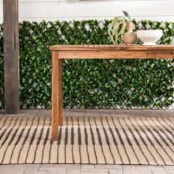 Acacia Wood Patio Simple Rectangle Dining Table - Saracina Home -Saracina Home GUEST 790a3f29 873f 44d2 8a3d e79669aa1fe9