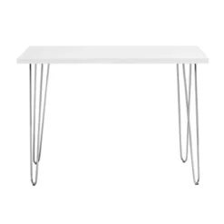 Gibby Modern Glam Hairpin Leg Writing Desk Faux White Marble - Saracina Home 5 Gibby Modern Glam Hairpin Leg Writing Desk Faux White Marble - Saracina Home -Saracina Home GUEST 7c5cd6bc 5520 491b 9292 241e79538c99