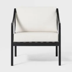 Saracina Home Mid-Century Modern Slatted Outdoor Acacia Arm Chair With Cushion 5 Saracina Home Mid-Century Modern Slatted Outdoor Acacia Arm Chair With Cushion -Saracina Home GUEST 7cf345e7 21e6 40c3 919e b797a68681bf