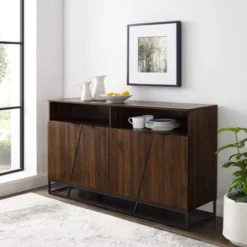 58" 4 Door Contemporary Storage Console Sideboard - Saracina Home -Saracina Home GUEST 7eb113d1 2ff7 4149 a1e8 9e32873d72de