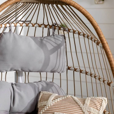 Toluca Hanging Outdoor Boho Egg Chair with Cushion - Saracina Home Toluca Hanging Outdoor Boho Egg Chair With Cushion - Saracina Home -Saracina Home GUEST 7eed0518 bad6 4cd1 a650 d634081f74f9