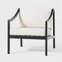 Saracina Home Mid-Century Modern Slatted Outdoor Acacia Arm Chair With Cushion 2 Saracina Home Mid-Century Modern Slatted Outdoor Acacia Arm Chair With Cushion -Saracina Home GUEST 7f93b25e 353b 44b2 9d3e af0185ca5dff