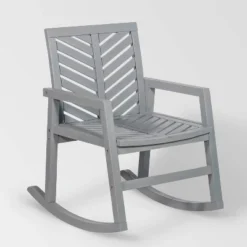Slatted Chevron Acacia Wood Patio Rocking Chair - Saracina Home -Saracina Home GUEST 80b89255 6eb1 4299 af6c 3100eed29e4e