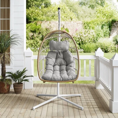 Toluca Hanging Outdoor Boho Egg Chair with Cushion - Saracina Home Toluca Hanging Outdoor Boho Egg Chair With Cushion - Saracina Home -Saracina Home GUEST 8502028c b595 43dd 8fef 83b2c522826c