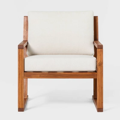 Saracina Home Modern Slat-Back Acacia Outdoor Arm Chair with Cushions Saracina Home Modern Slat-Back Acacia Outdoor Arm Chair With Cushions -Saracina Home GUEST 8c100c19 cce6 4263 bf19 7df869ee1e9b