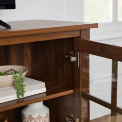 Tasi Transitional Farmhouse Glass Window Pane Door With Electric Fireplace TV Stand For TVs Up To 80" - Saracina Home 5 Tasi Transitional Farmhouse Glass Window Pane Door With Electric Fireplace TV Stand For TVs Up To 80" - Saracina Home -Saracina Home GUEST 8c7abe5e 7b84 483d 8b6c e693527293a4