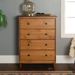 Stiva Classic Mid-Century Modern Vertical 4 Drawer Dresser - Saracina Home 4 Stiva Classic Mid-Century Modern Vertical 4 Drawer Dresser - Saracina Home -Saracina Home GUEST 8d80b7b0 7a6b 40f6 8fc7 edeb7656d79f