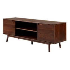 Solid Wood Mid-Century Modern TV Stand For TVs Up To 80" - Saracina Home -Saracina Home GUEST 8e79d6b8 8dd2 4a61 a818 5cca332ec6d2