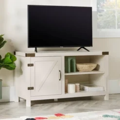 Clarabelle Rustic Industrial Barn Door TV Stand For TVs Up To 50" - Saracina Home 10 Clarabelle Rustic Industrial Barn Door TV Stand For TVs Up To 50" - Saracina Home -Saracina Home GUEST 8f45b338 5fa3 461e 96a4 5d56a043e426