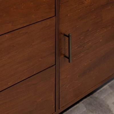 Mid-Century Modern with Closed Storage TV Stand for TVs up to 58" Walnut - Saracina Home Mid-Century Modern With Closed Storage TV Stand For TVs Up To 58" Walnut - Saracina Home -Saracina Home GUEST 8ff0d089 27f5 4849 b4d0 44650fcd199a