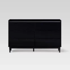 Mid-Century Modern Solid Wood 6 Drawer Double Dresser - Saracina Home -Saracina Home GUEST 90151679 33ac 41ca 9018 ea6b115ba554